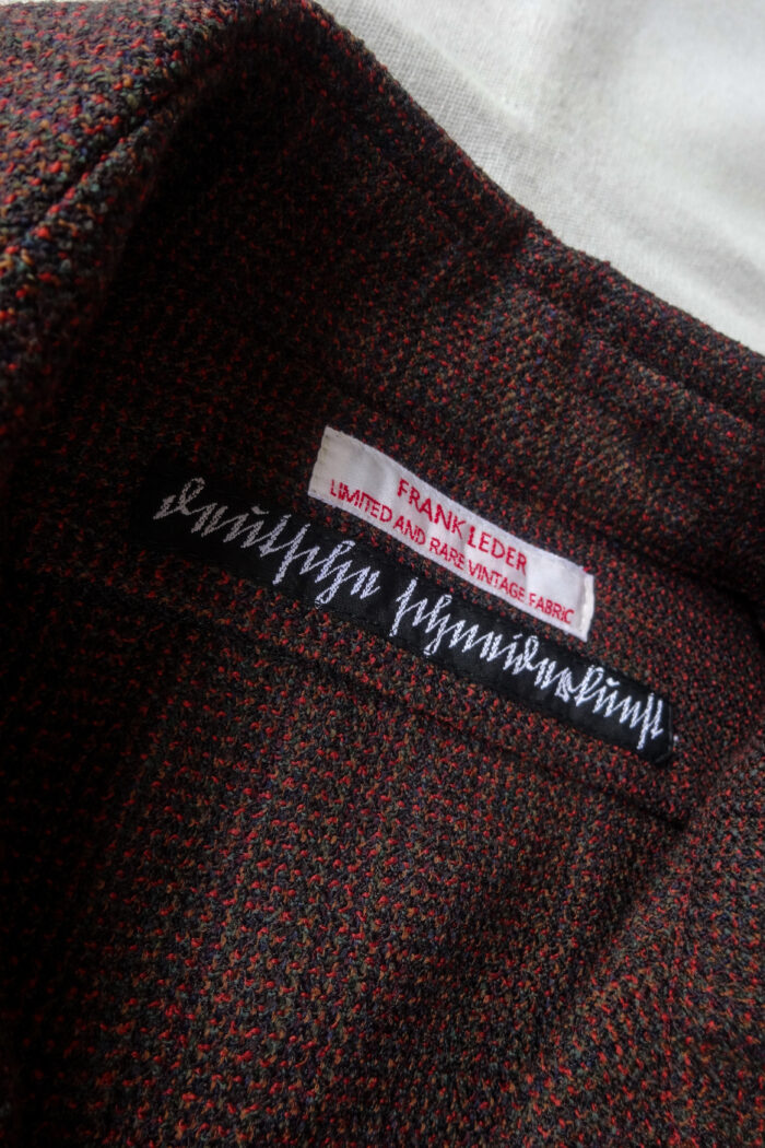 Frank Leder Dead Stock Limited Rare Vintage Fabric Wool Shirt