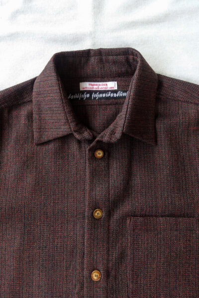 Frank Leder Dead Stock Limited Rare Vintage Fabric Wool Shirt