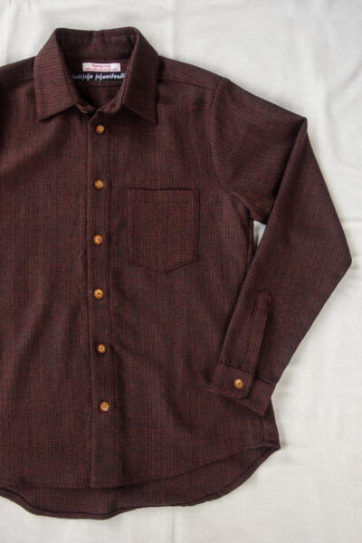 Frank Leder Dead Stock Limited Rare Vintage Fabric Wool Shirt