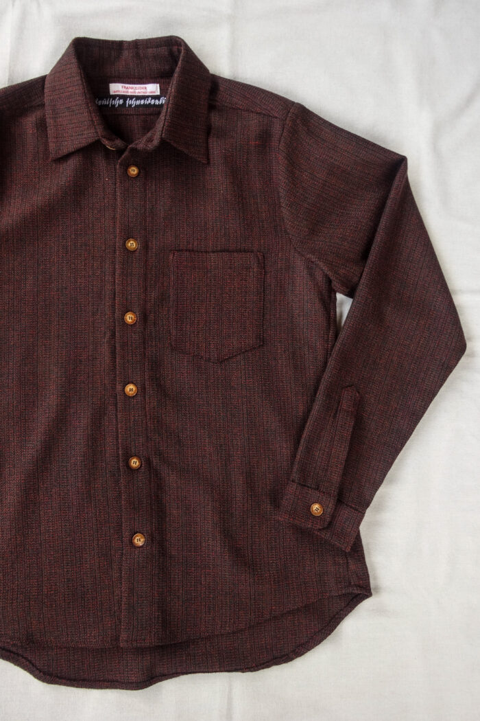 Frank Leder Dead Stock Limited Rare Vintage Fabric Wool Shirt