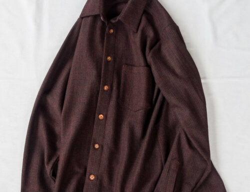 Frank Leder Dead Stock Limited Rare Vintage Fabric Wool Shirt