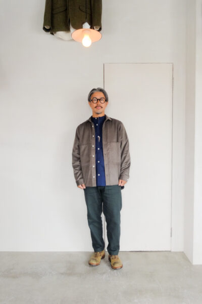 QUILP DUNN-26 Work Shirt Dead Stock C/P Twill Navy