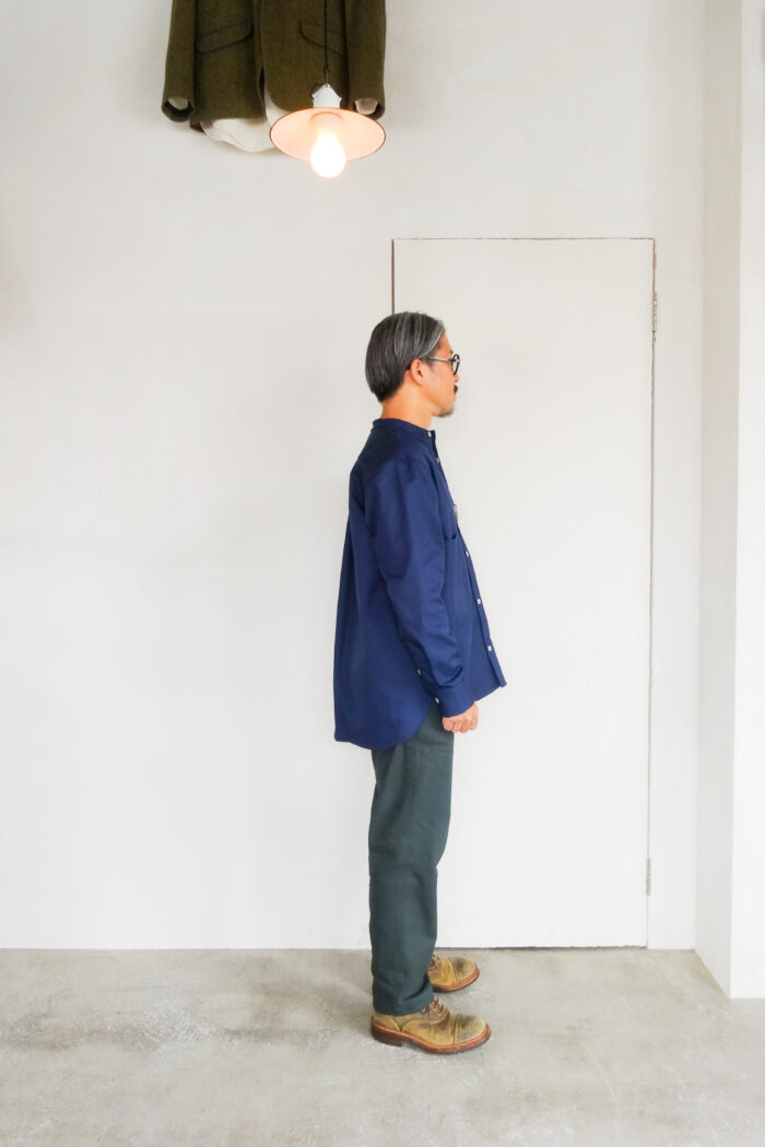 QUILP DUNN-26 Work Shirt Dead Stock C/P Twill Navy