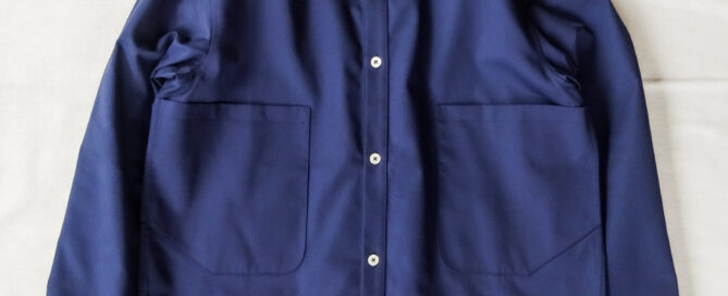 QUILP DUNN-26 Work Shirt Dead Stock C/P Twill Navy
