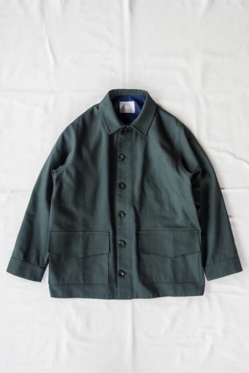 QUILP FOREST Coverall British Dead Stock Fabric Teal
