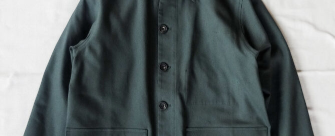 QUILP FOREST Coverall British Dead Stock Fabric Teal