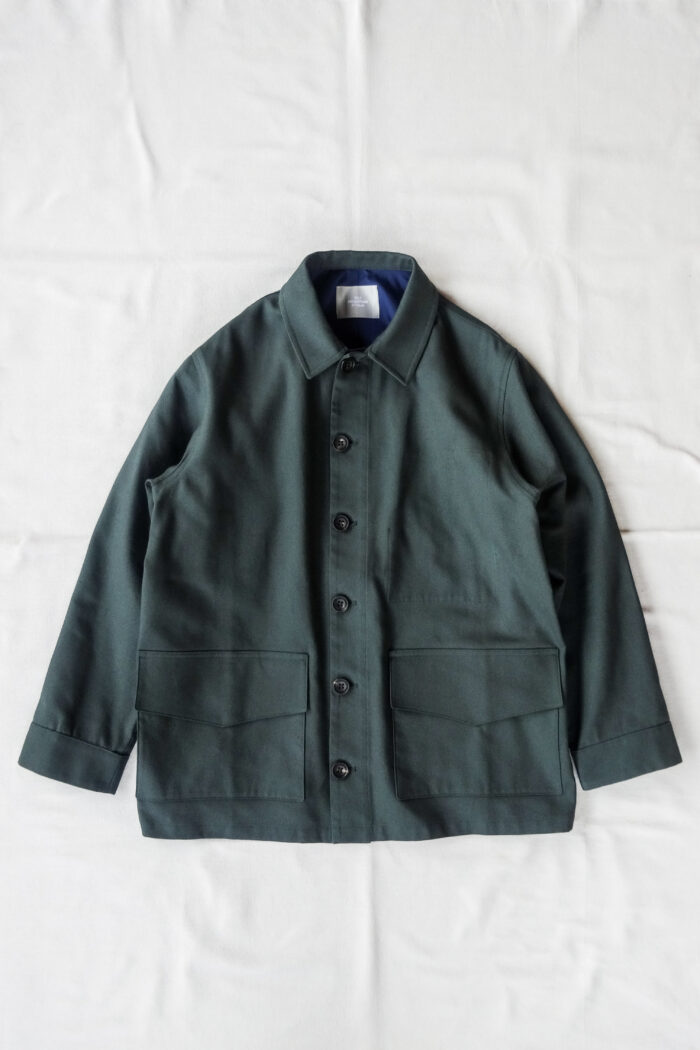 QUILP FOREST Coverall British Dead Stock Fabric Teal