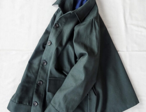 QUILP FOREST Coverall British Dead Stock Fabric Teal