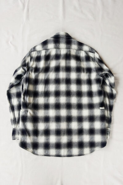 SASSAFRAS Gardening at Night Shirt Indigo Ombre Check Indigo / Ivory