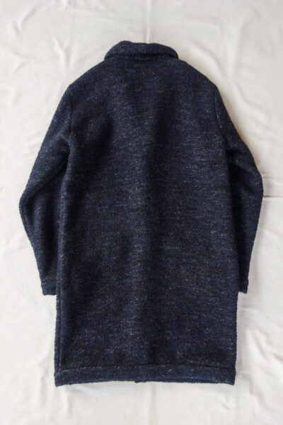 Frank Leder Navy Wool Long Cardigan Jacket