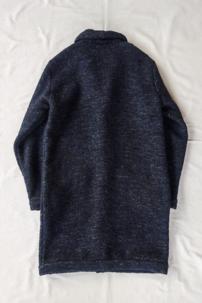 Frank Leder Navy Wool Long Cardigan Jacket