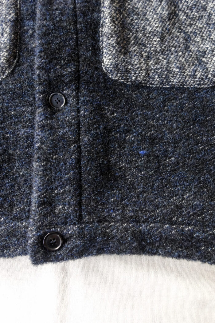 Frank Leder Navy Wool Long Cardigan Jacket