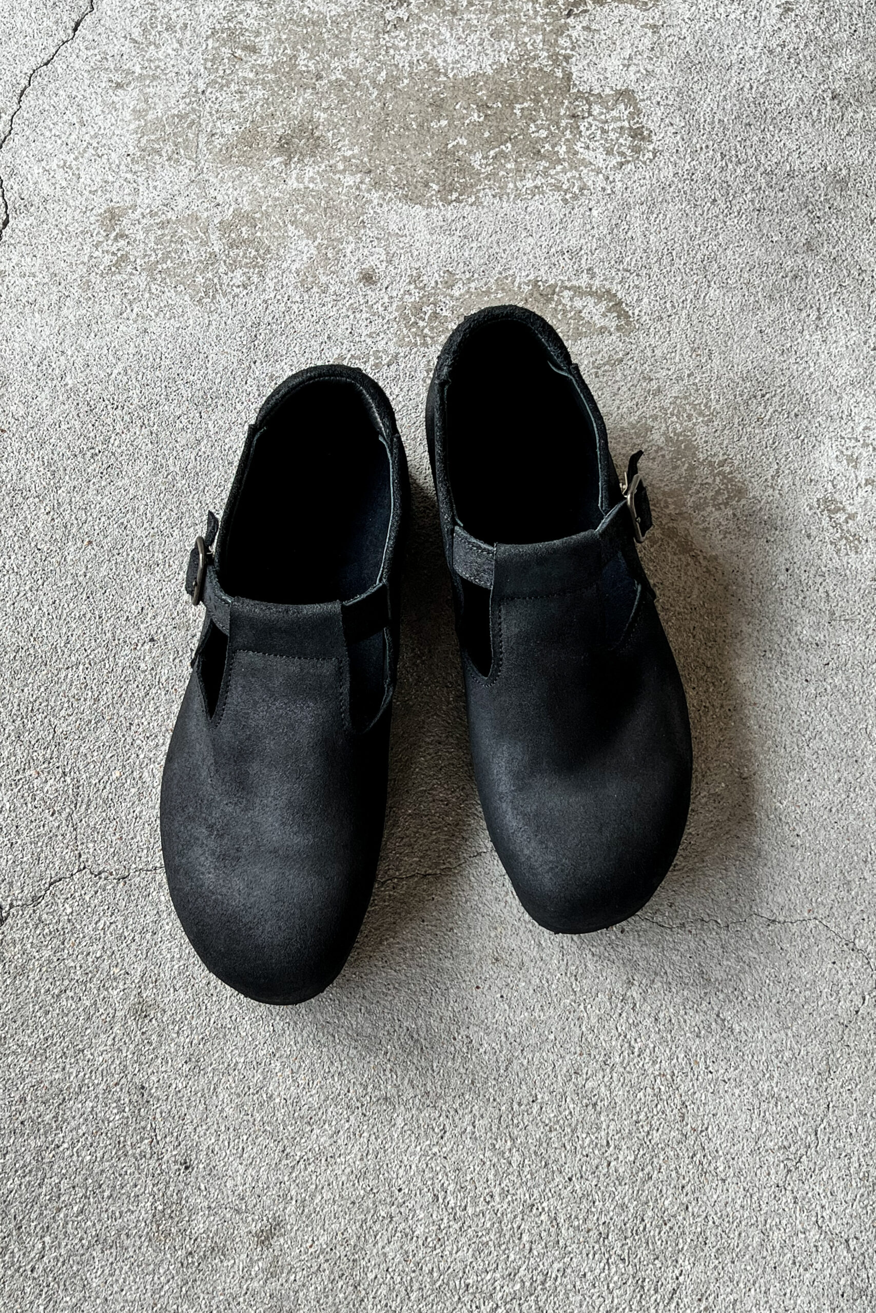 nakamura shoes T-01 Oiled  Velour Black