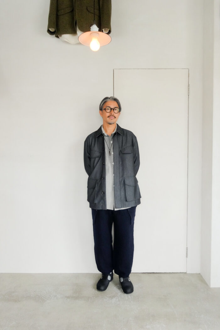HOPPER’S BRUNCH Wool Cargo Pants Navy