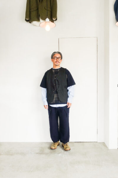 HOPPER’S BRUNCH Wool Cargo Pants Navy