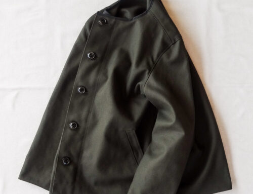 HOPPER’S BRUNCH Collarless Jacket D.Olive