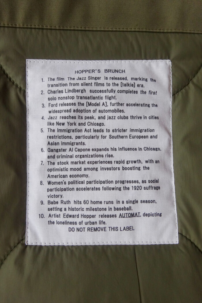 HOPPER’S BRUNCH Reversible Quilting Jacket