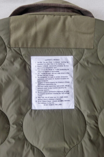 HOPPER’S BRUNCH Reversible Quilting Jacket