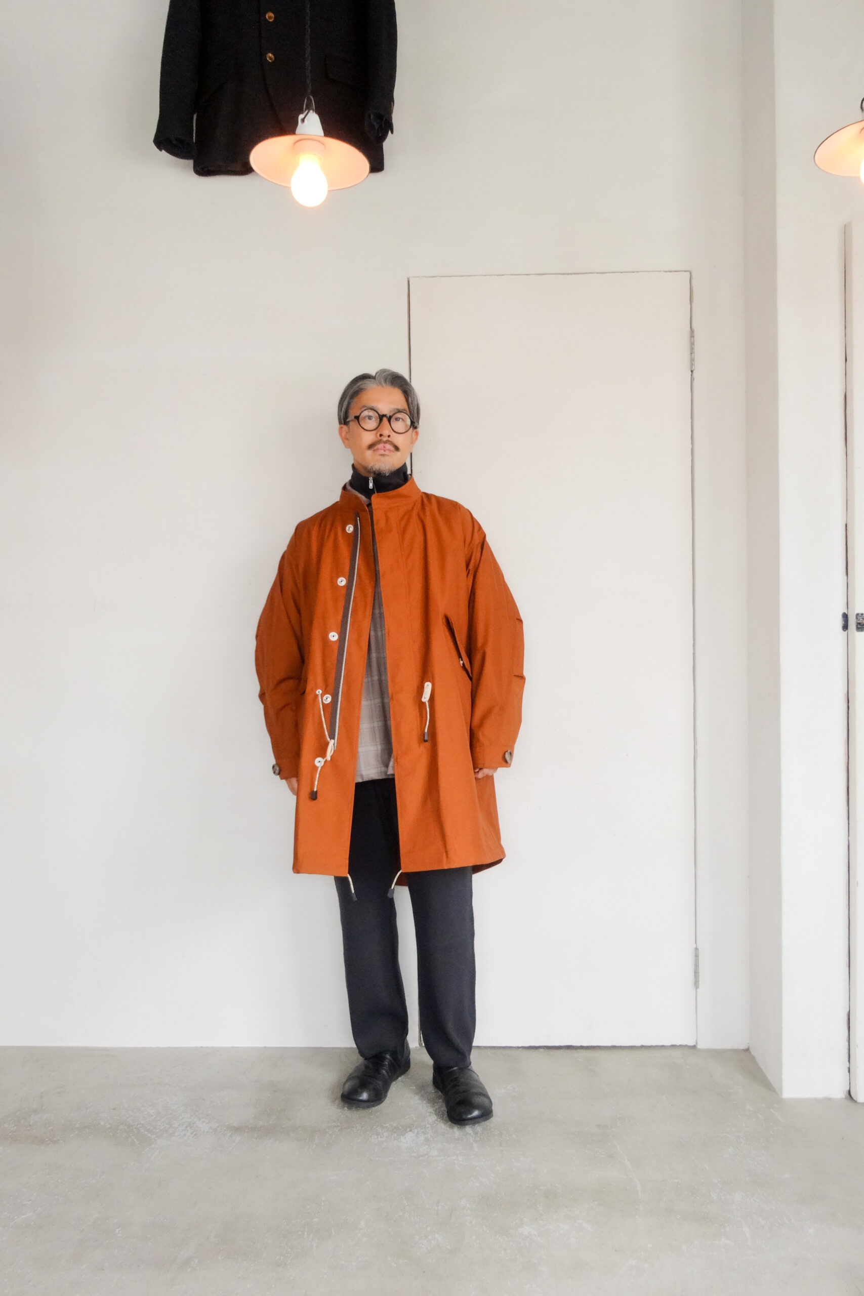 HOPPER'S BRUNCH Fishtail Coat Brick