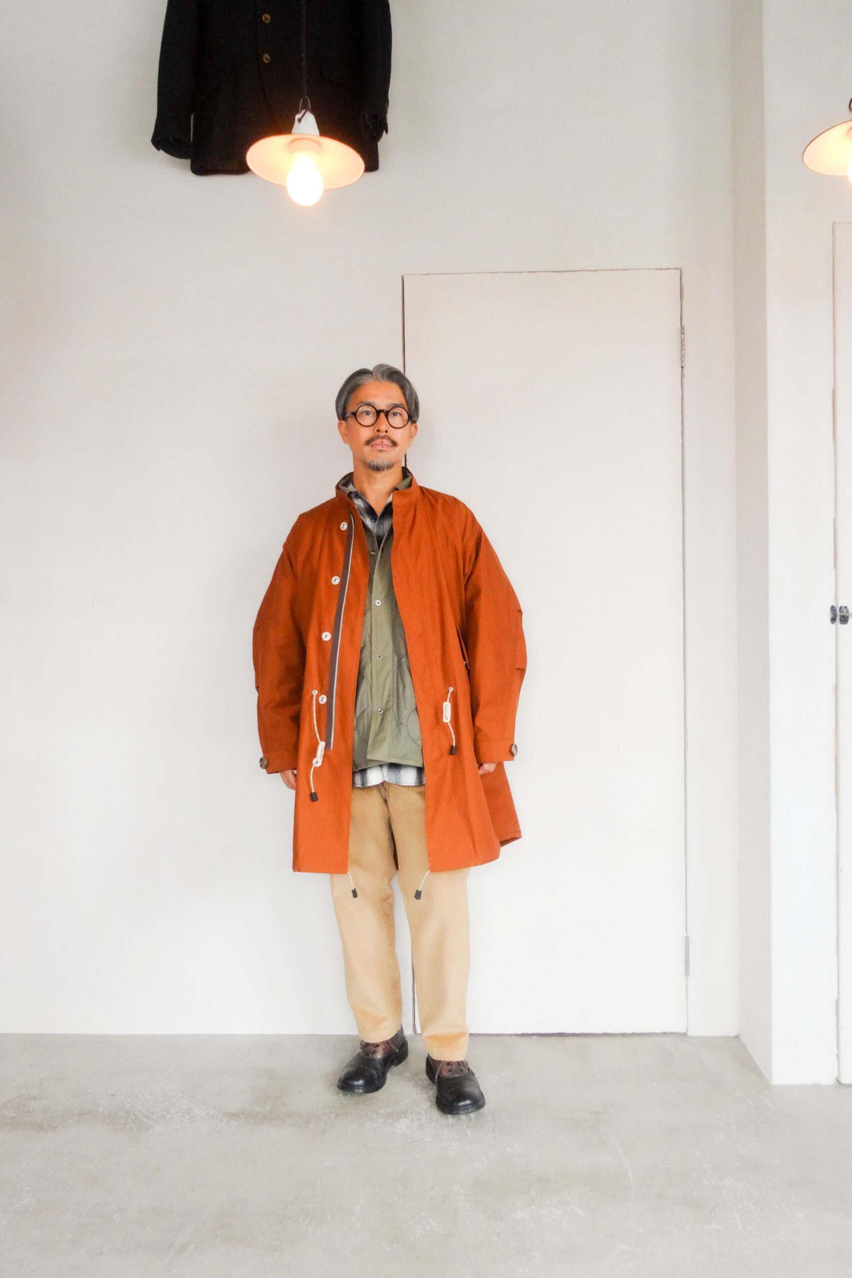 HOPPER'S BRUNCH Fishtail Coat Brick