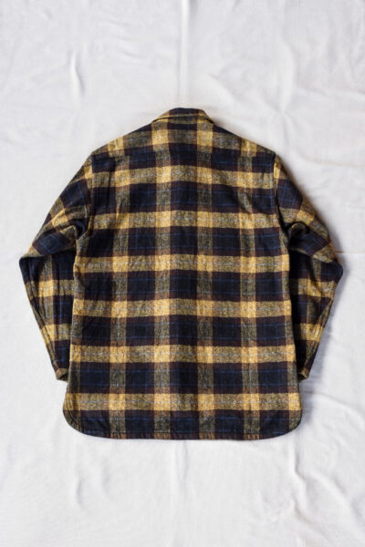 HOPPER’S BRUNCH Flannel Shirt Jacket Yellow Brown