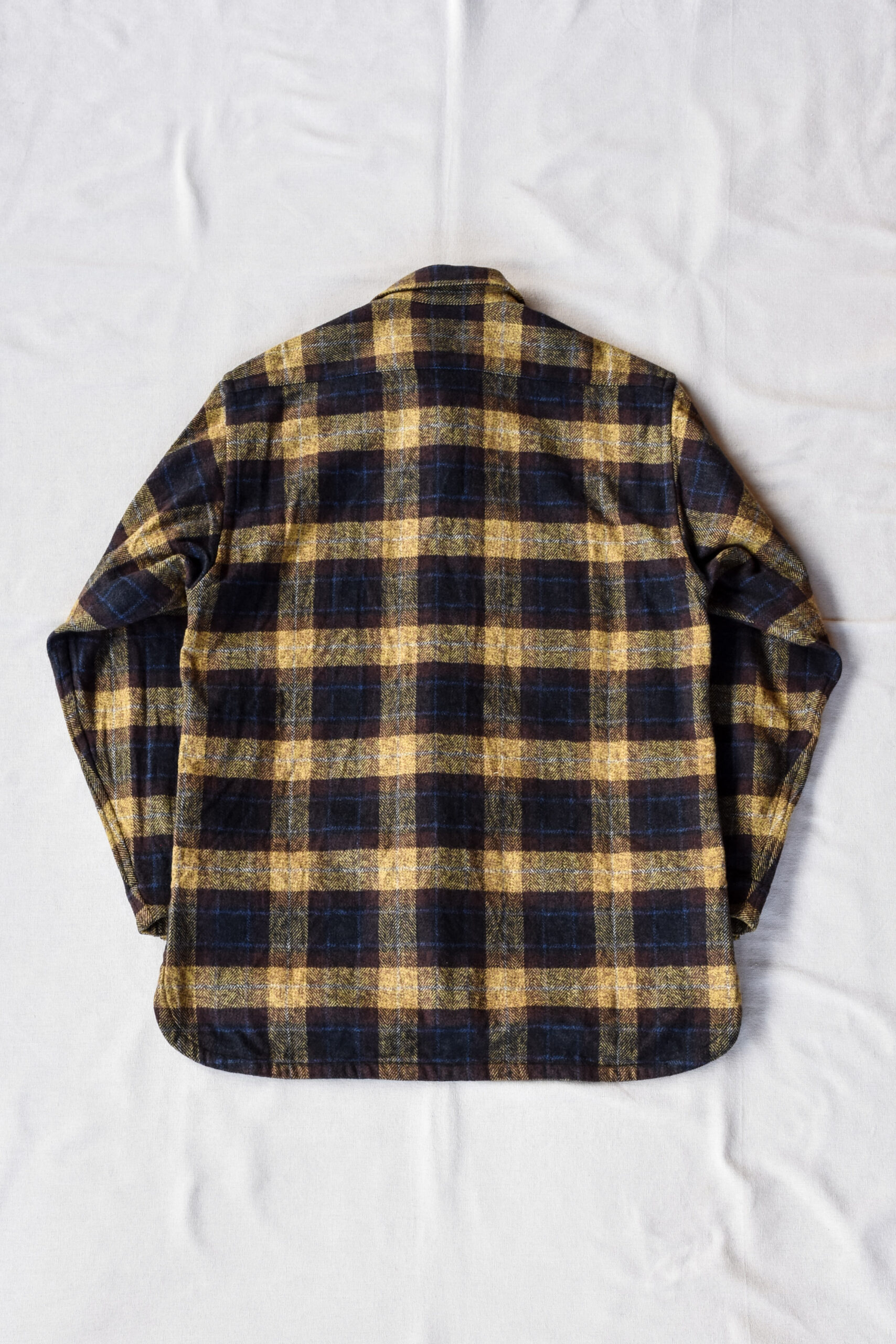 HOPPER’S BRUNCH Flannel Shirt Jacket Yellow Brown