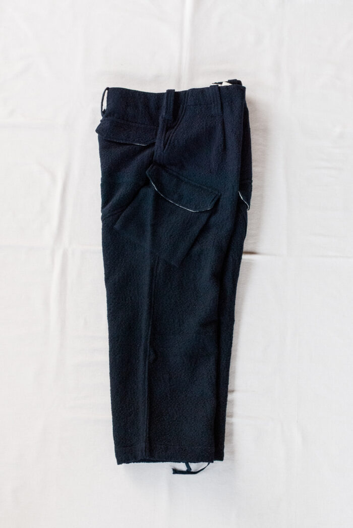 HOPPER’S BRUNCH Wool Cargo Pants Navy
