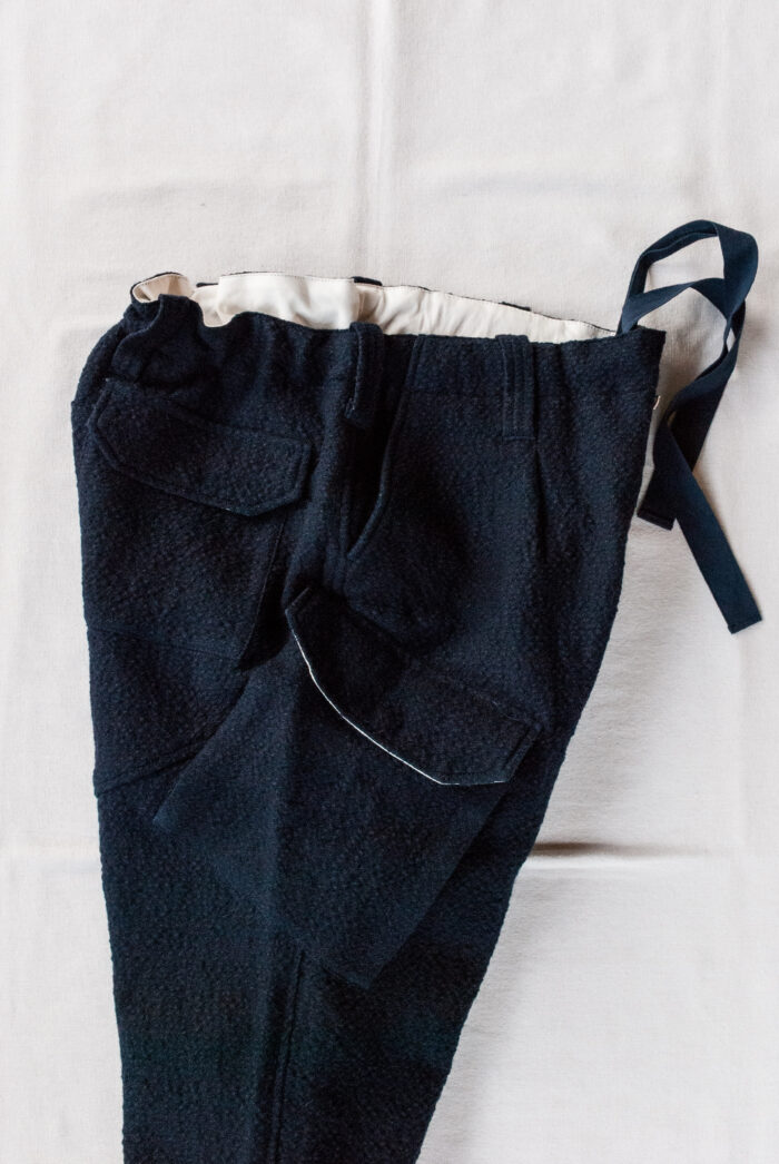 HOPPER’S BRUNCH Wool Cargo Pants Navy