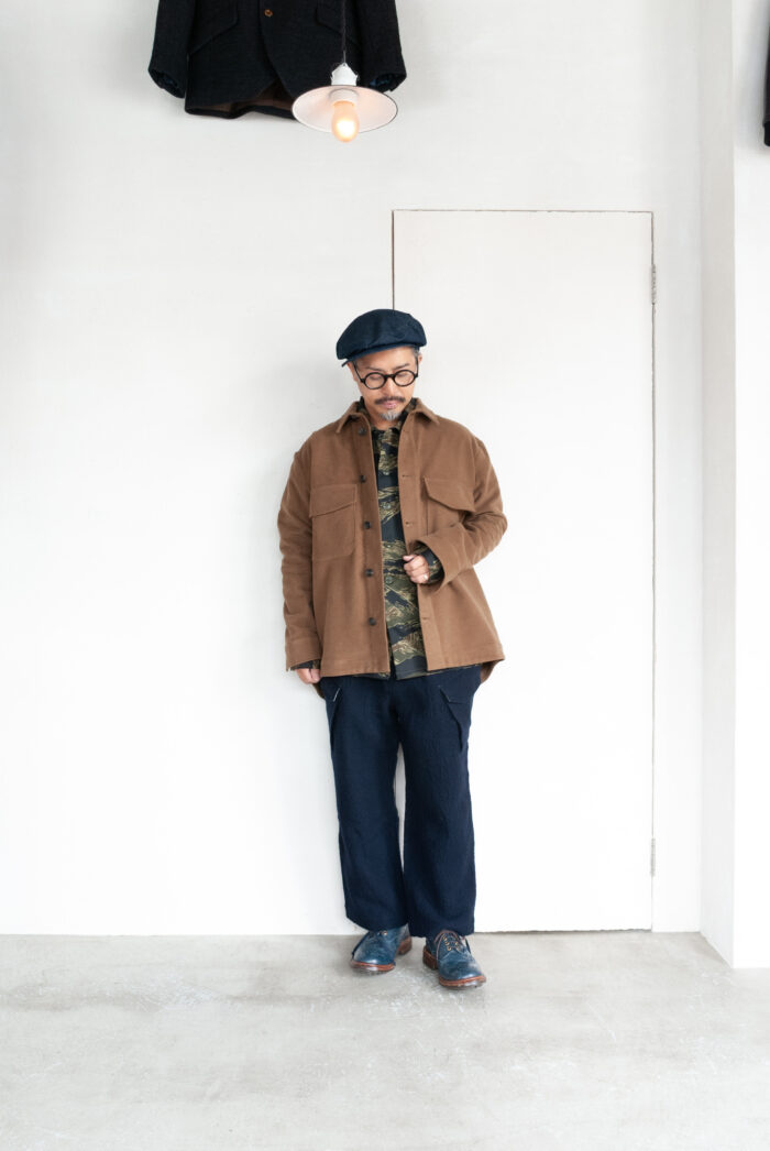 HOPPER’S BRUNCH Wool Cargo Pants Navy