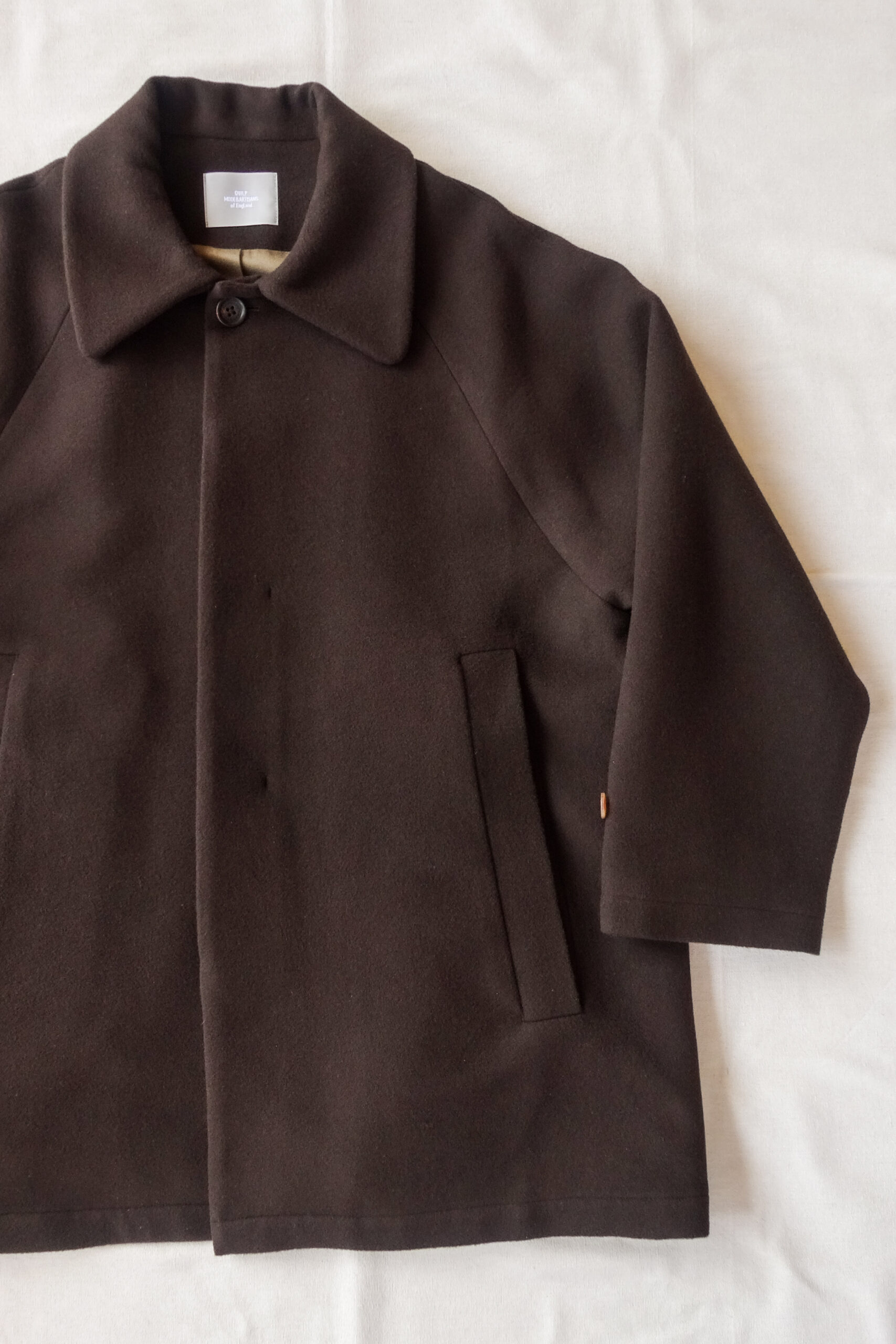 KILSON Wrap Coat Brushed Wool Brown