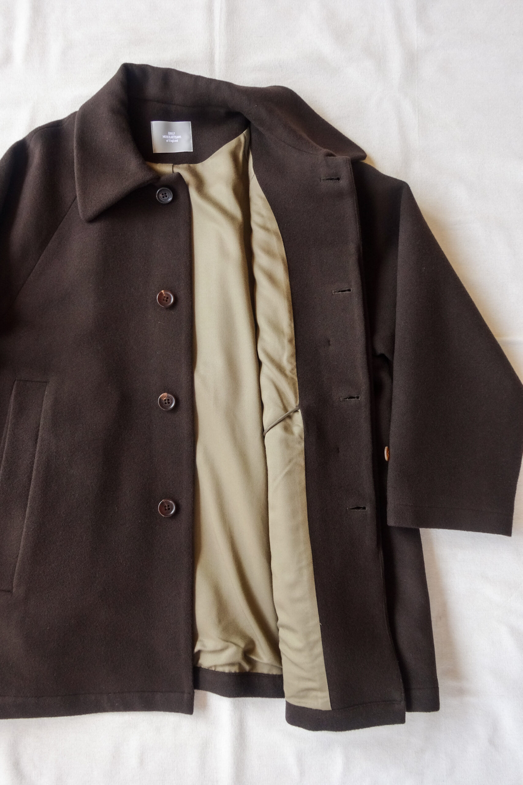 KILSON Wrap Coat Brushed Wool Brown