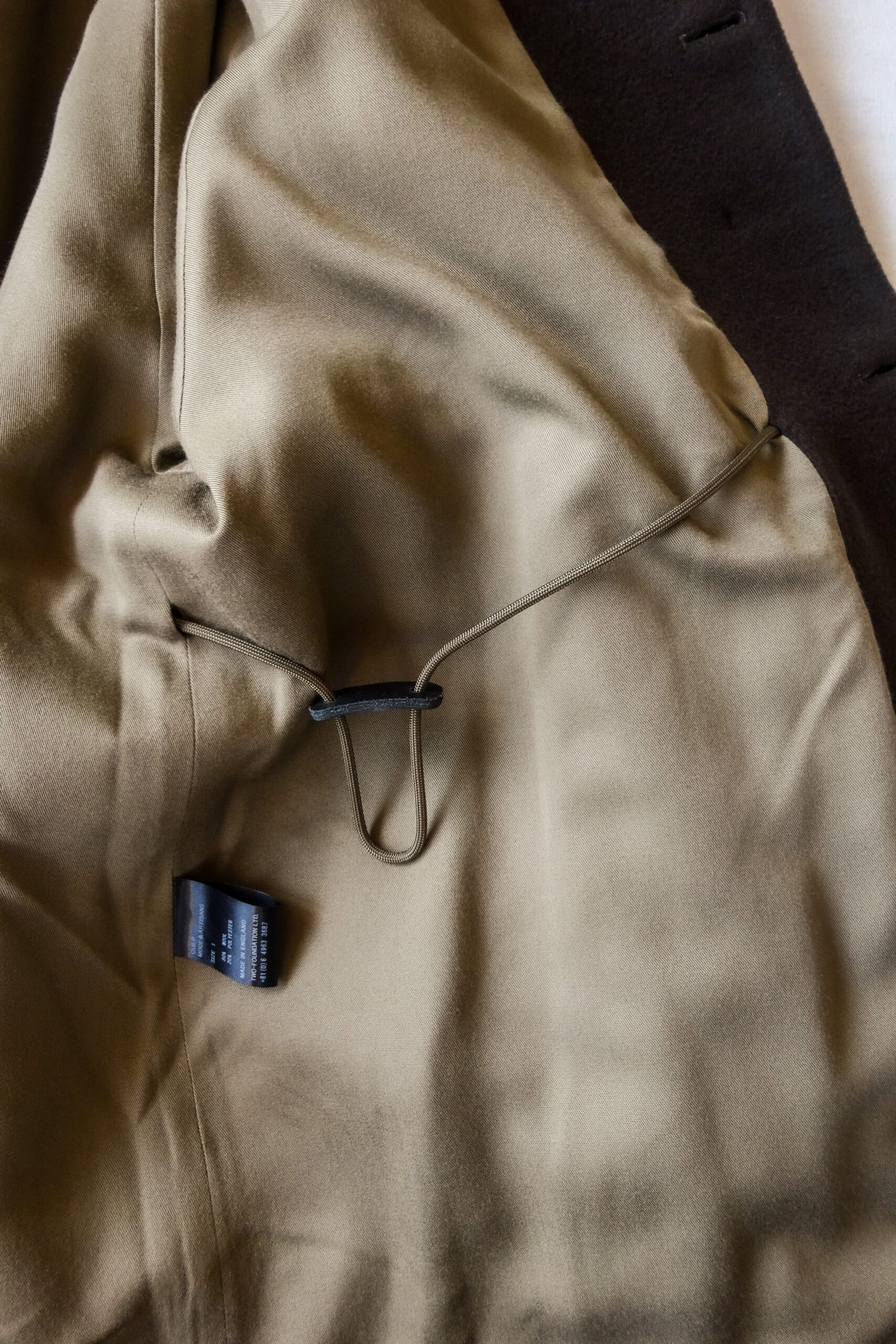 KILSON Wrap Coat Brushed Wool Brown