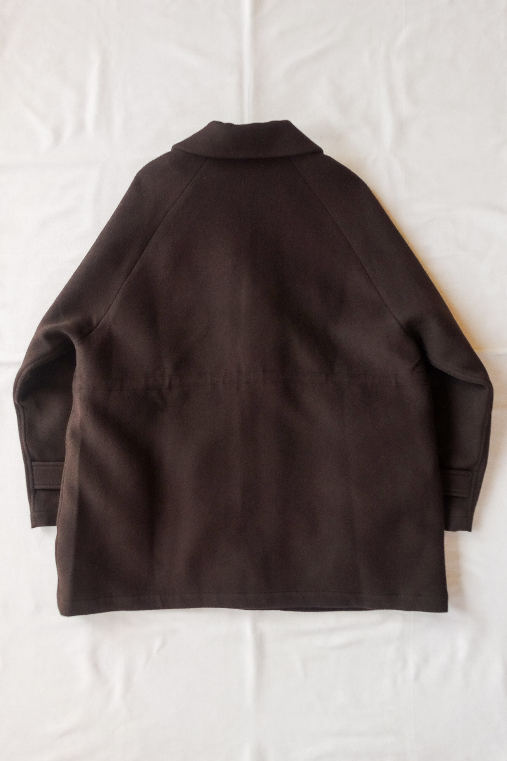 KILSON Wrap Coat Brushed Wool Brown