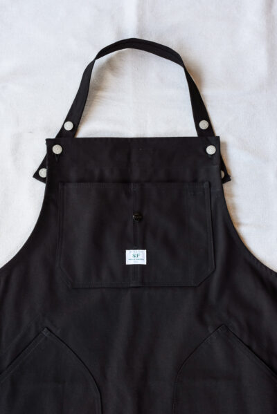 SASSAFRAS Watering Apron Black Cotton Canvas