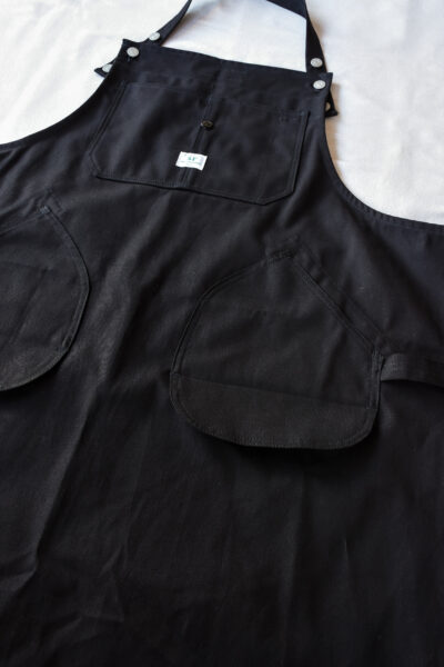 SASSAFRAS Watering Apron Black Cotton Canvas