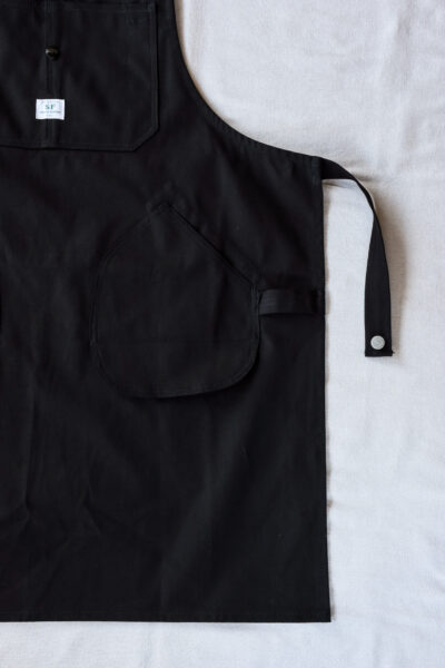 SASSAFRAS Watering Apron Black Cotton Canvas