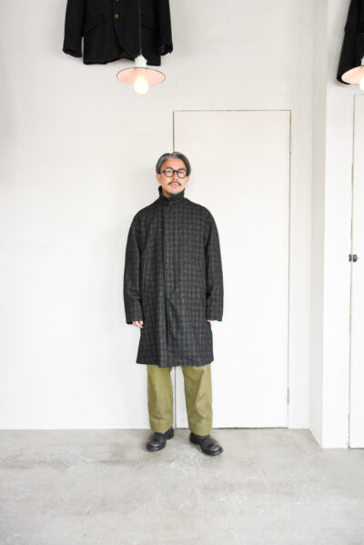 Post O’Alls USN Utility Coat Wool Cotton Nep Salt & Pepper