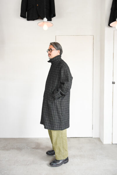 Post O’Alls USN Utility Coat Wool Cotton Nep Salt & Pepper