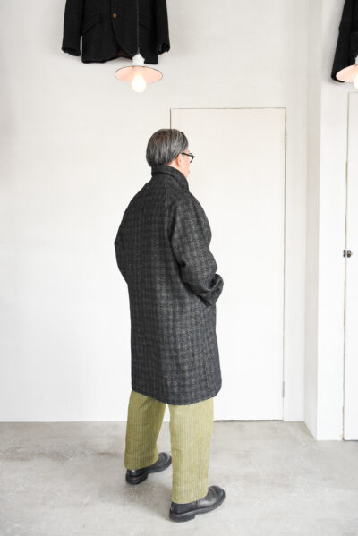 Post O’Alls USN Utility Coat Wool Cotton Nep Salt & Pepper