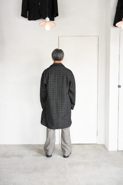 Post O’Alls USN Utility Coat Wool Cotton Nep Salt & Pepper