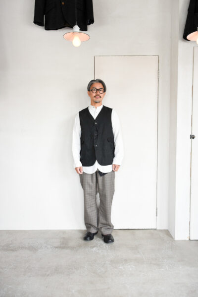 HOPPER'S BRUNCH Motorcycle Trousers Wool Mohair Check