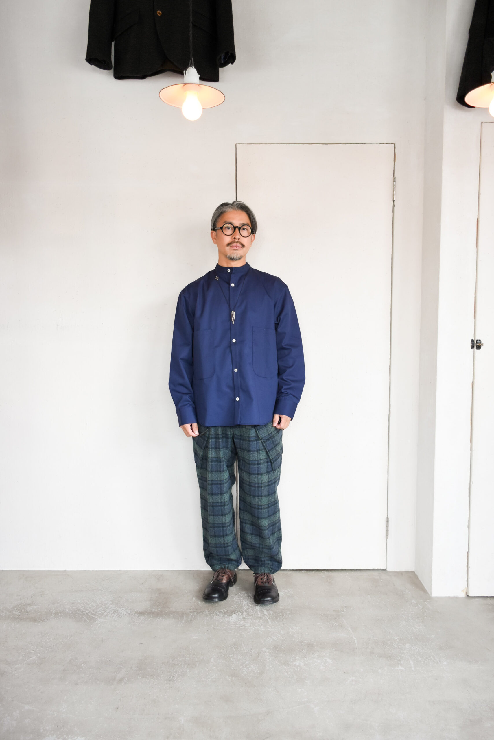 HOPPER’S BRUNCH Flannel Cargo Pants Green Check