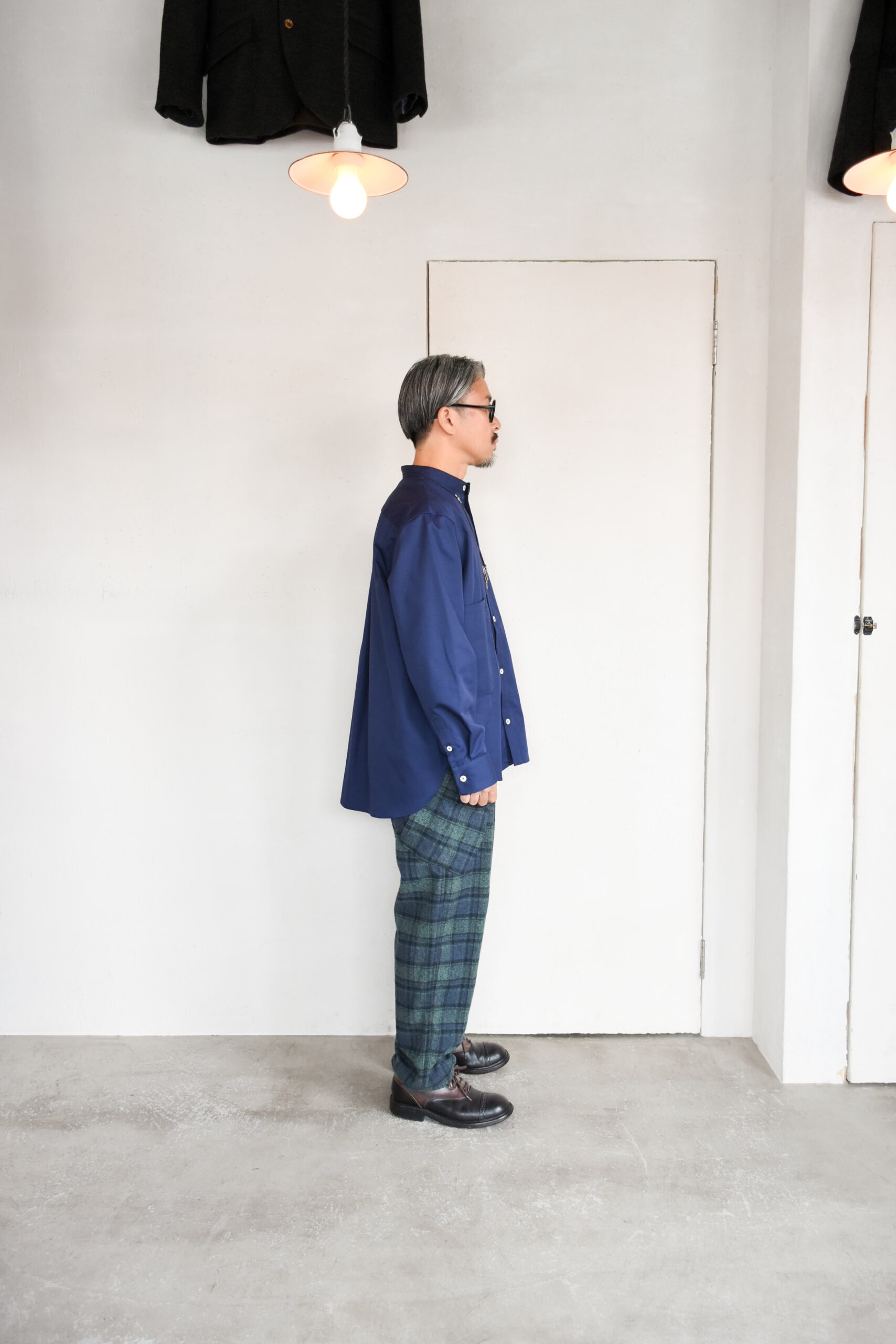 HOPPER’S BRUNCH Flannel Cargo Pants Green Check