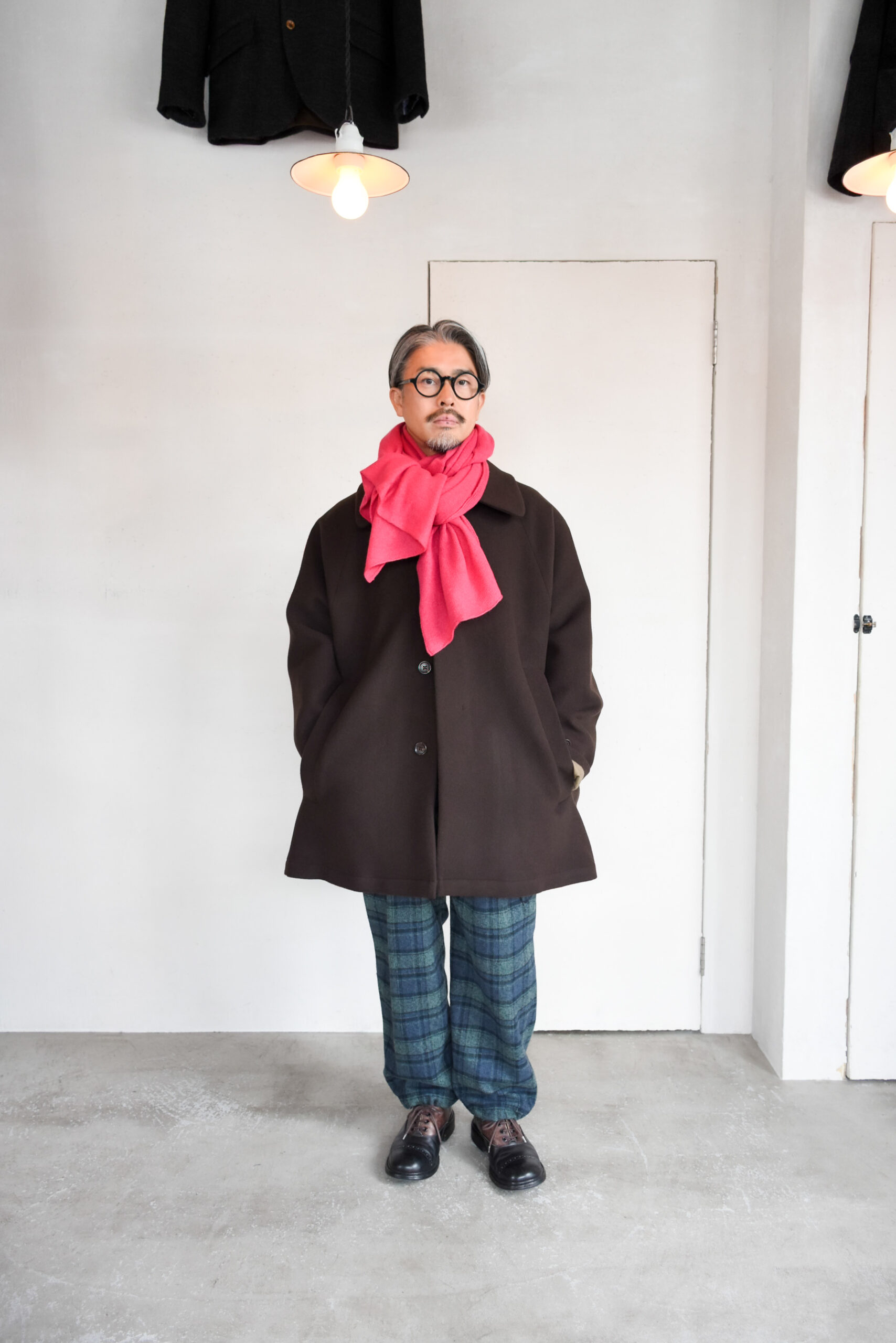 HOPPER’S BRUNCH Flannel Cargo Pants Green Check