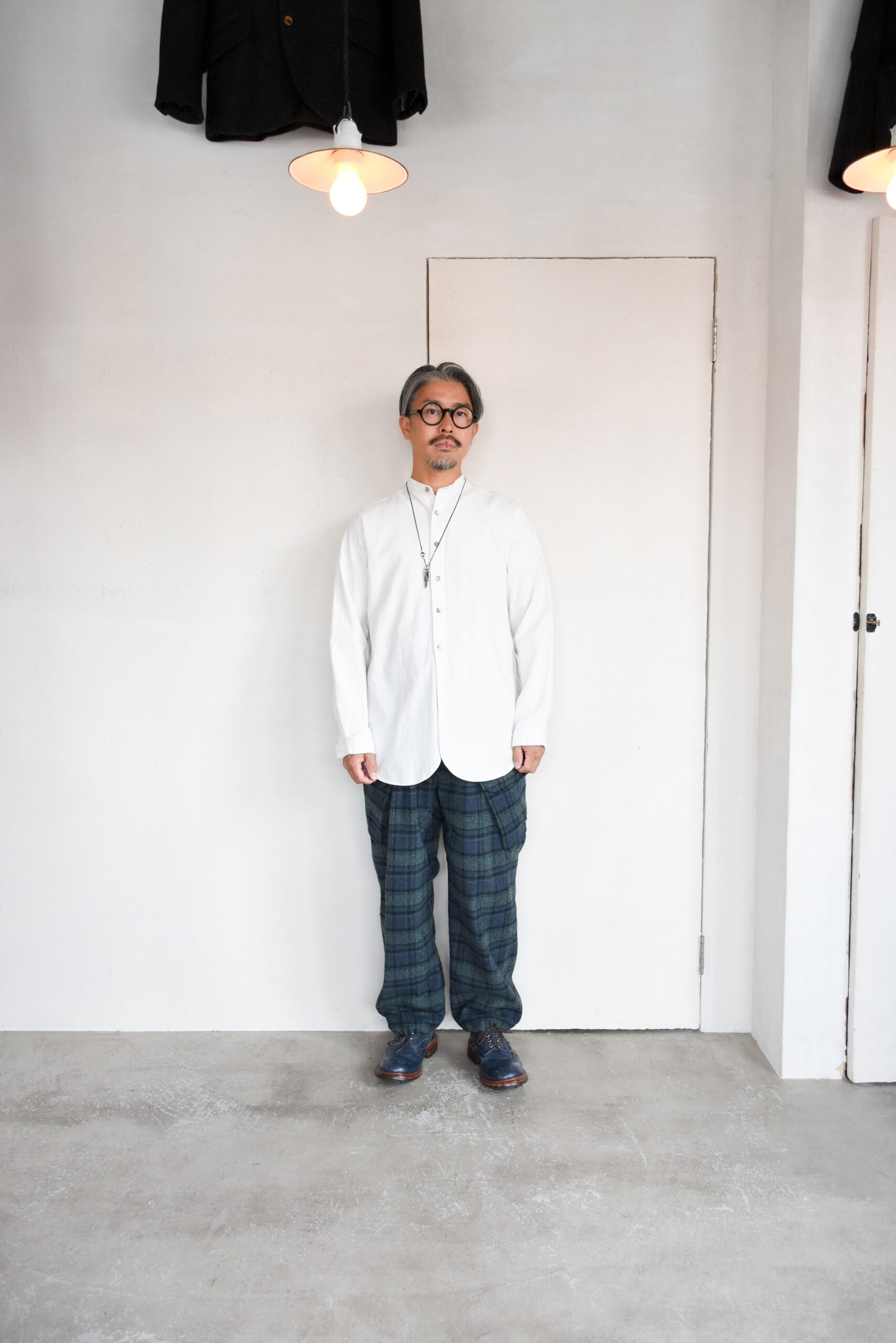 HOPPER’S BRUNCH Flannel Cargo Pants Green Check