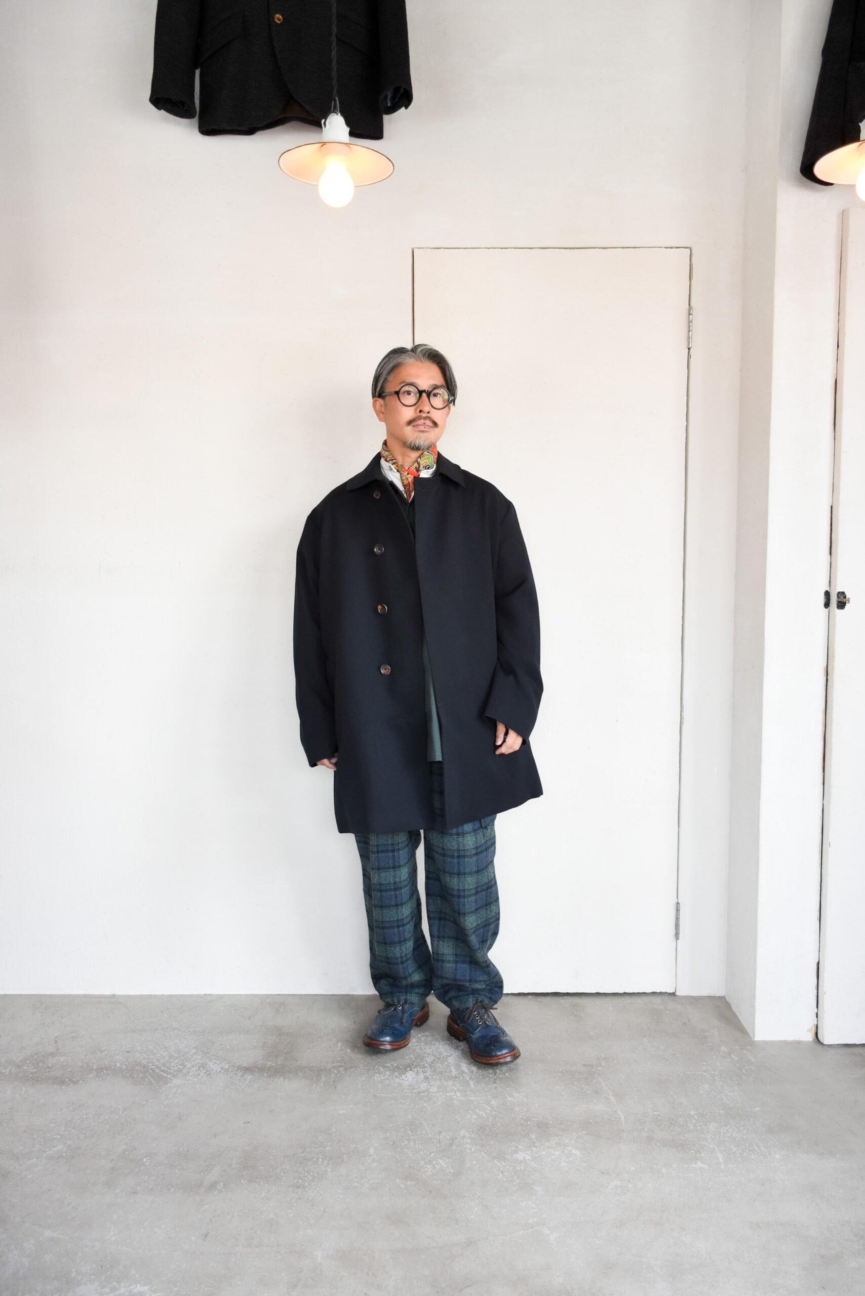 HOPPER’S BRUNCH Flannel Cargo Pants Green Check