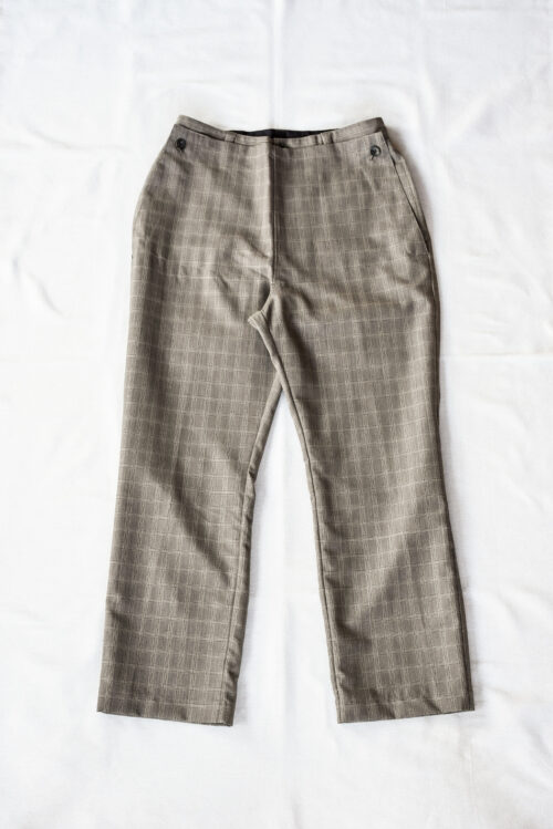 HOPPER'S BRUNCH Motorcycle Trousers Wool Mohair Check