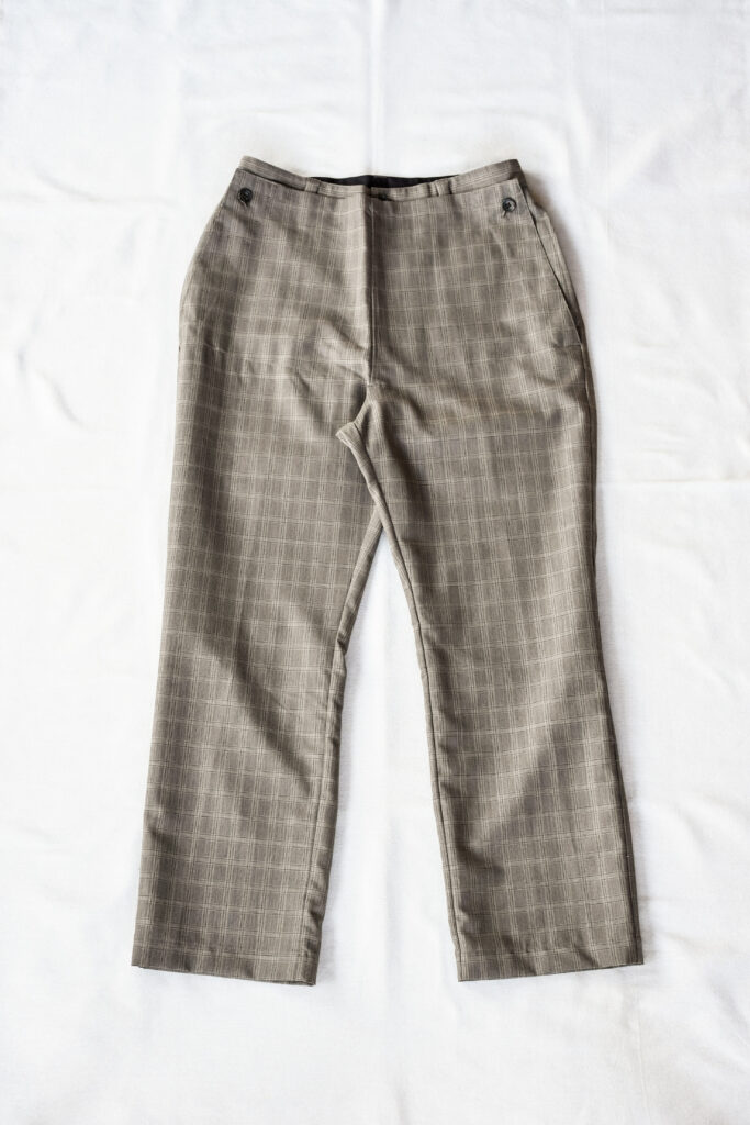HOPPER'S BRUNCH Motorcycle Trousers Wool Mohair Check
