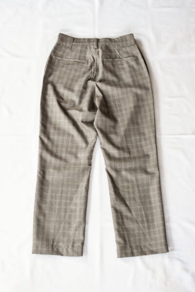 HOPPER'S BRUNCH Motorcycle Trousers Wool Mohair Check