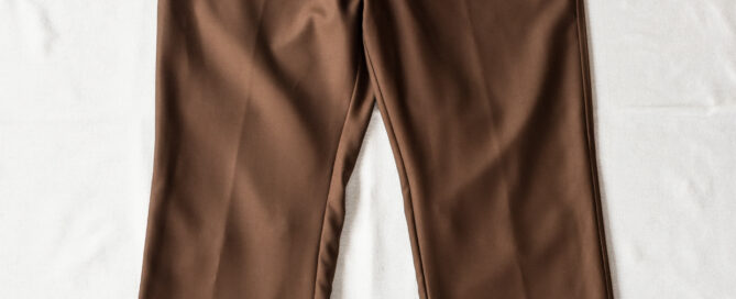 HOPPER'S BRUNCH Motorcycle Trousers Super120’s Wool Brown